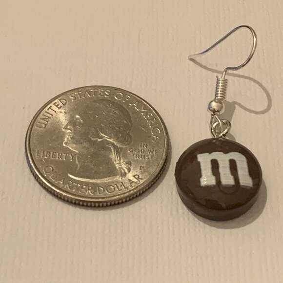 Chocolate Earring, M Earring, Candy Earring, Funny Food Earring, Gift Idea - Picture 5 of 5